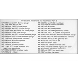 Massey Ferguson Implements & Machinery Part 3